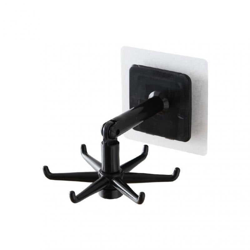 Rotating Hook Bathroom Hook Holder Kitchen Storage Rack Under Shelf Rotate T