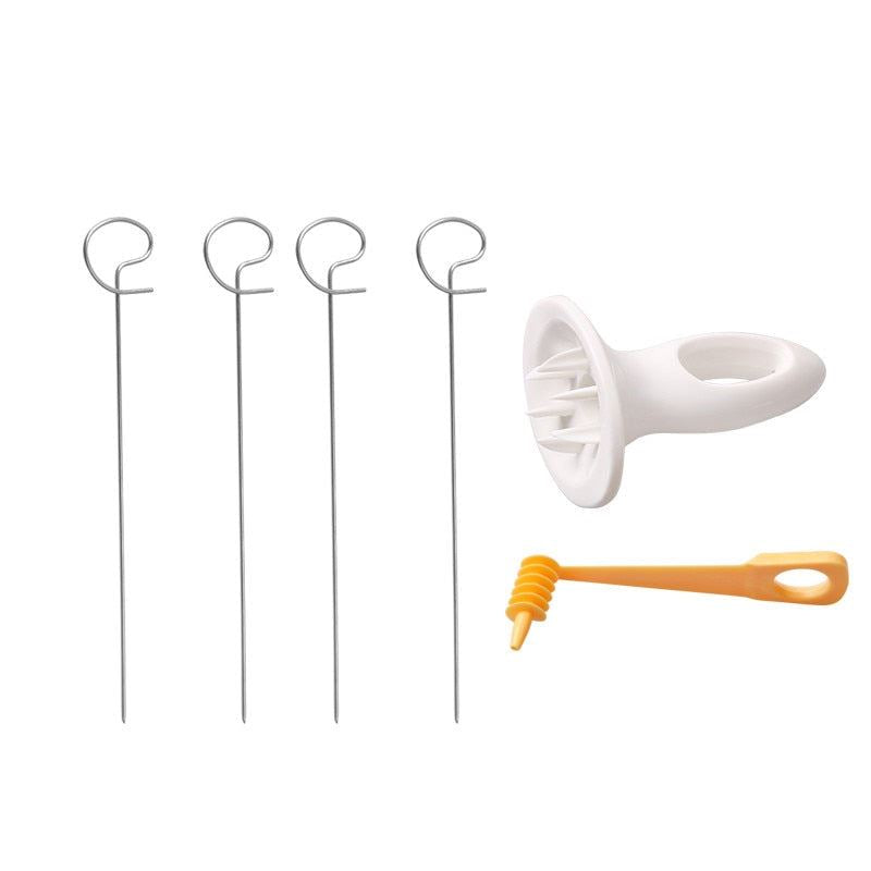 String Rotate Potato Slicer Stainless Steel +Plastic Twisted Potato Slice Cutt
