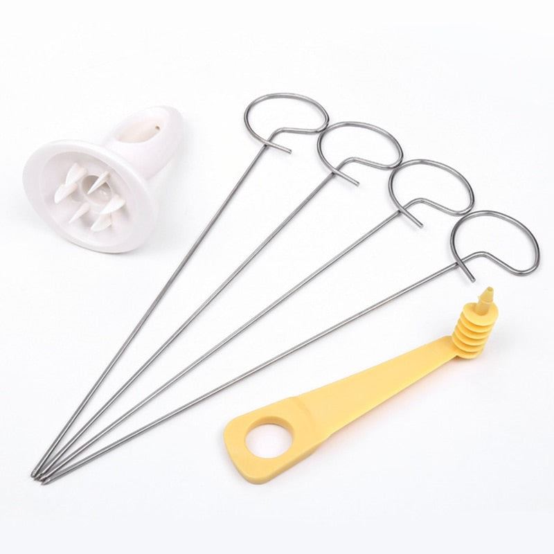 String Rotate Potato Slicer Stainless Steel +Plastic Twisted Potato Slice Cutt
