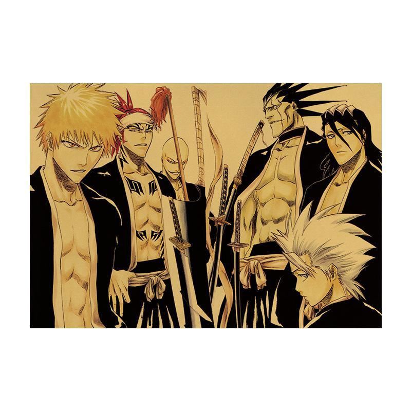 Anime Bleach Retro Kraft Paper Poster Home Decoration Painting Room Wall Sticker