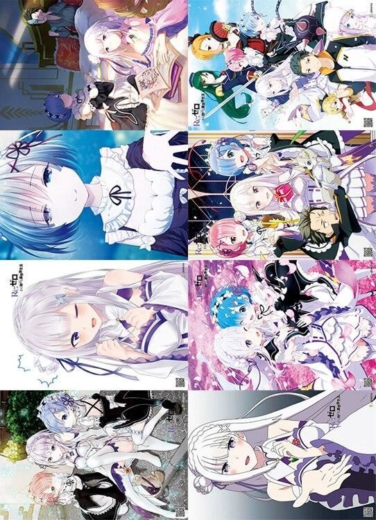 Anime Alien world Poster Home Room Wall Decorative Painting 42x29cm A Set of 8