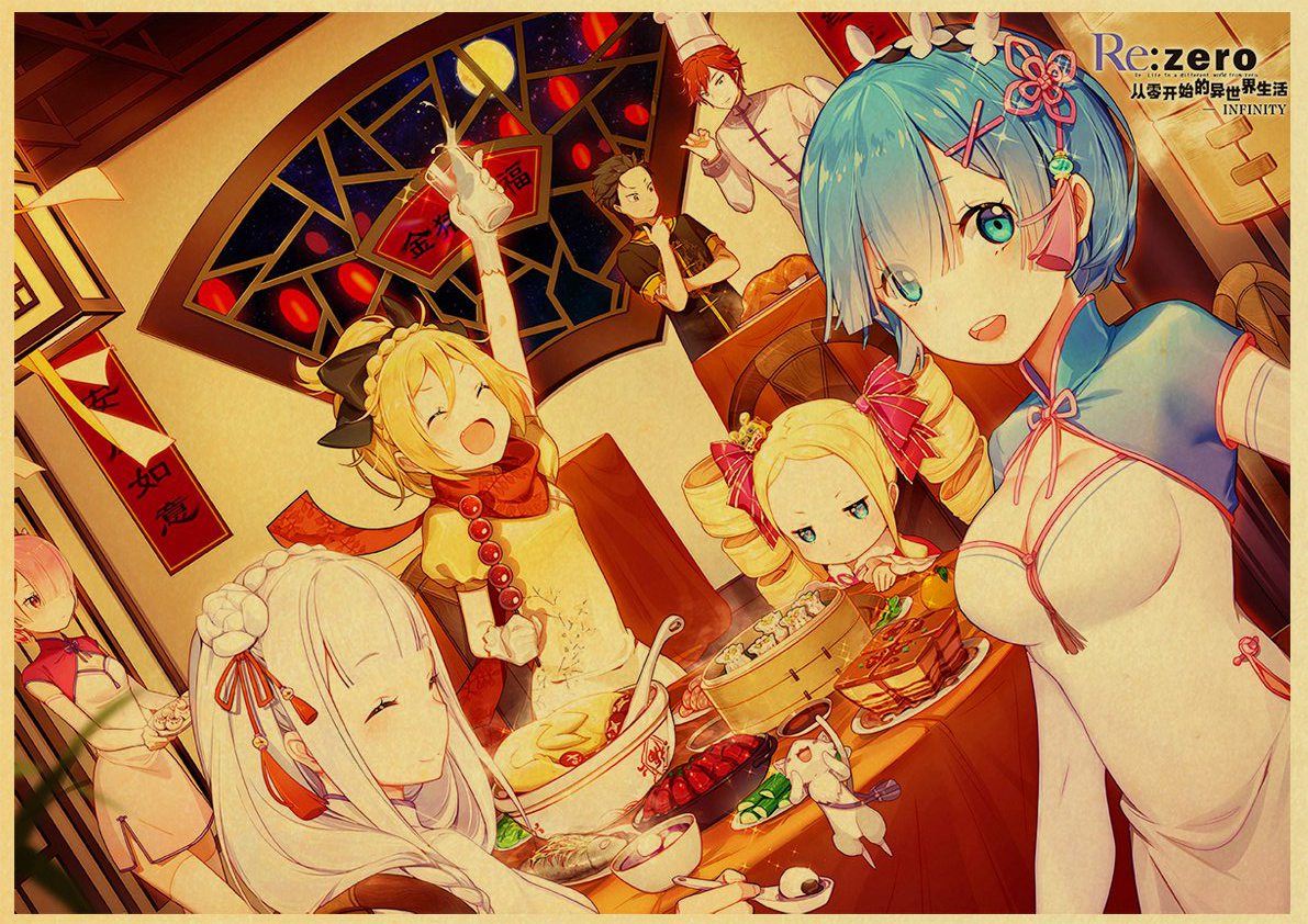 ReLife in a Different World from Zero Re Coated Paper Poster Cafe Creative Wall 12x16