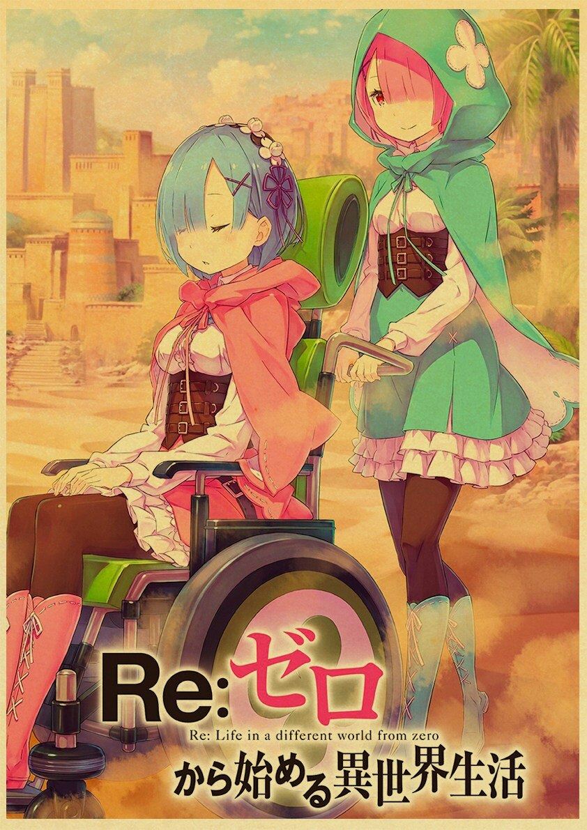 ReLife in a Different World from Zero Re Coated Paper Poster Cafe Creative Wall 12x16