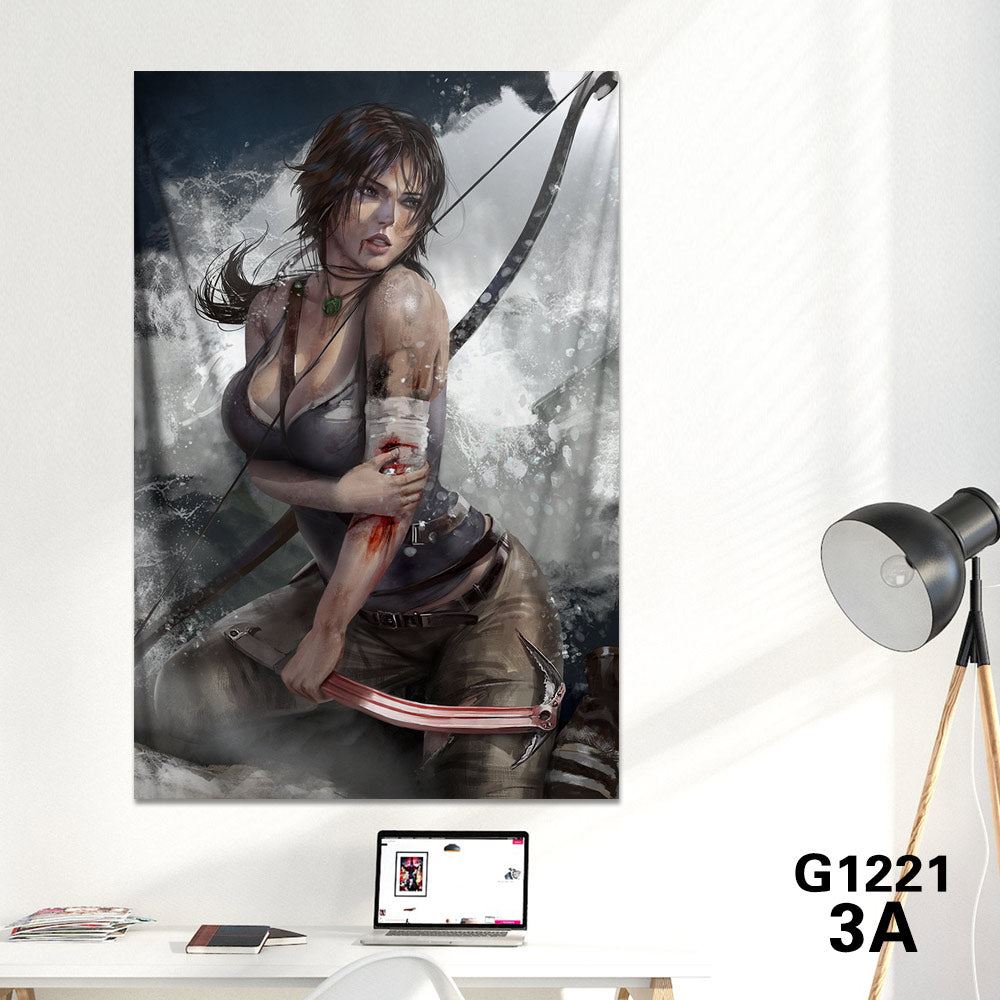 Tomb Raider Canvas Poster Decorative Painting Lara CROFT Wall Art R18 Painting Print