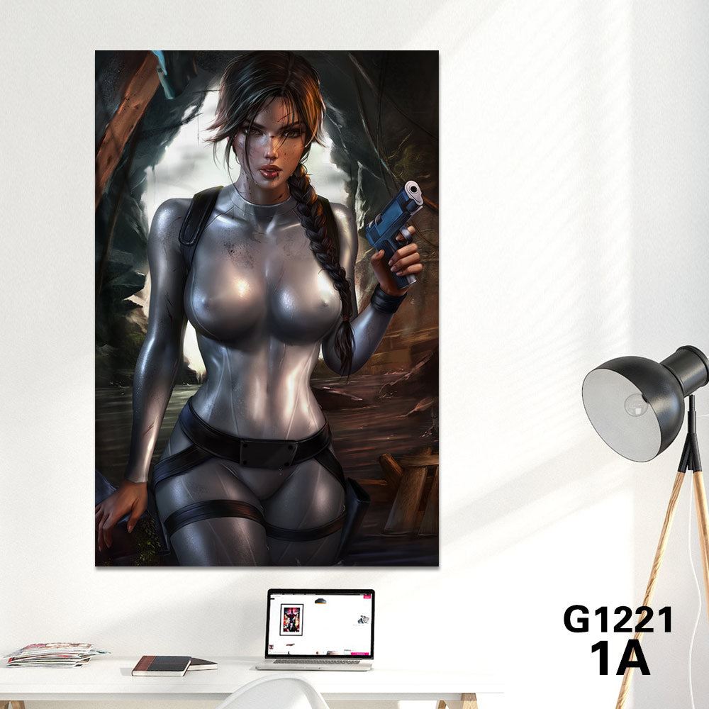 Tomb Raider Canvas Poster Decorative Painting Lara CROFT Wall Art R18 Painting Print
