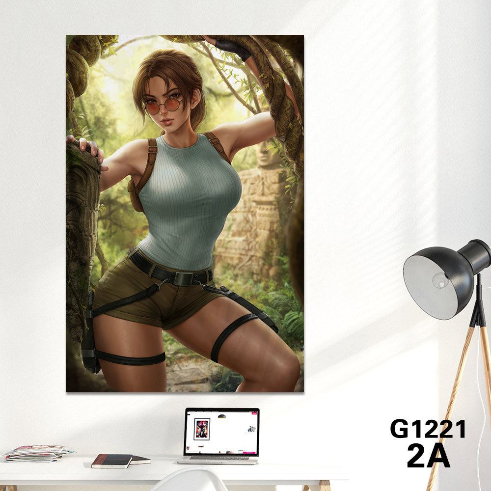Tomb Raider Canvas Poster Decorative Painting Lara CROFT Wall Art R18 Painting Print