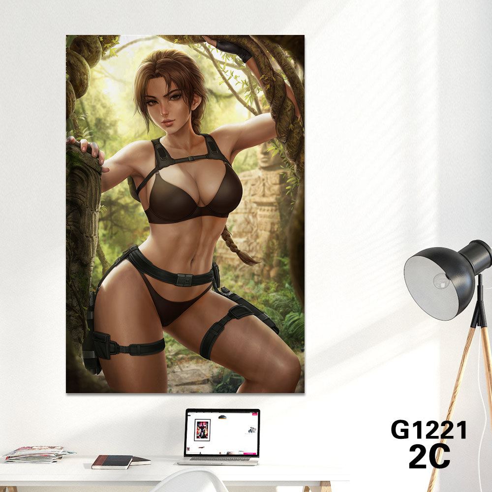 Tomb Raider Canvas Poster Decorative Painting Lara CROFT Wall Art R18 Painting Print
