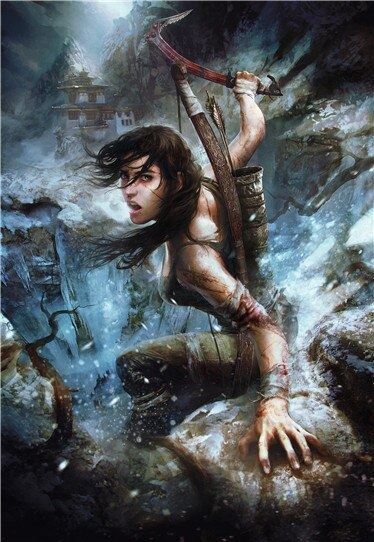 Tomb Raider modern movie poster printing canvas painting for home decoration 12x16