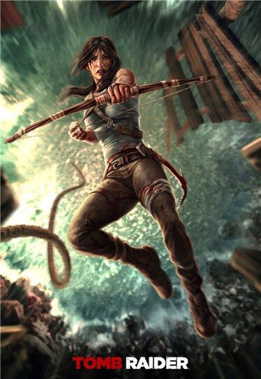 Tomb Raider modern movie poster printing canvas painting for home decoration 12x16