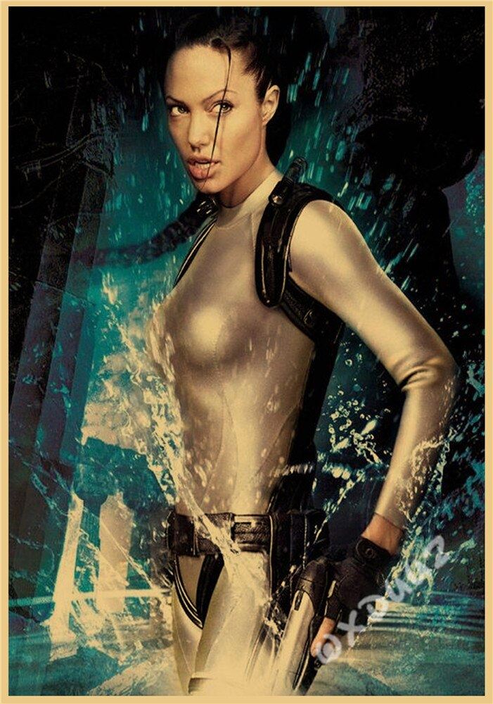 Popular Action Adventure Treasure Hunting Movie Tomb Raider Retro Style High Print 12x16