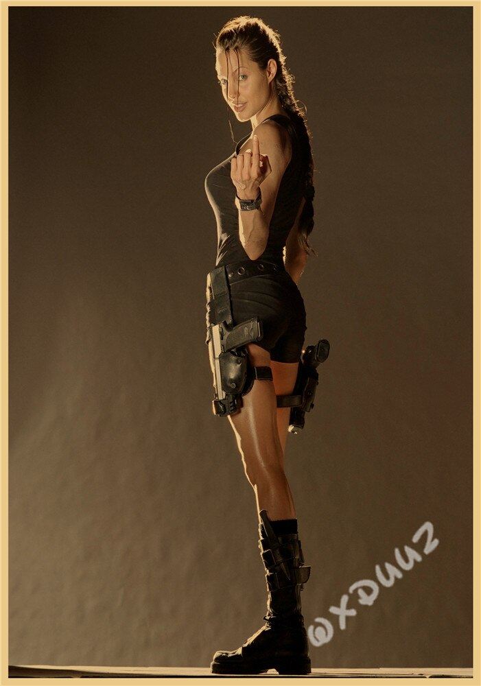 Popular Action Adventure Treasure Hunting Movie Tomb Raider Retro Style High Print 12x16