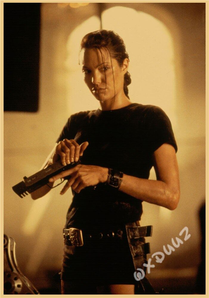 Popular Action Adventure Treasure Hunting Movie Tomb Raider Retro Style High Print 12x16
