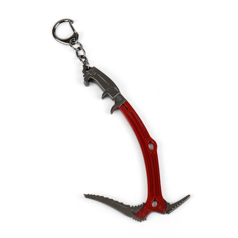 New Tomb Raider Keychain Lara Croft Climbing Axe Metal Pendant chaveiro Key Ring