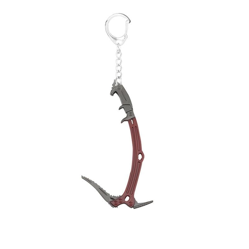 Hot Game Tomb Raider Keychain Lara Croft Climbing Axe Metal Pendant chaveiro Key