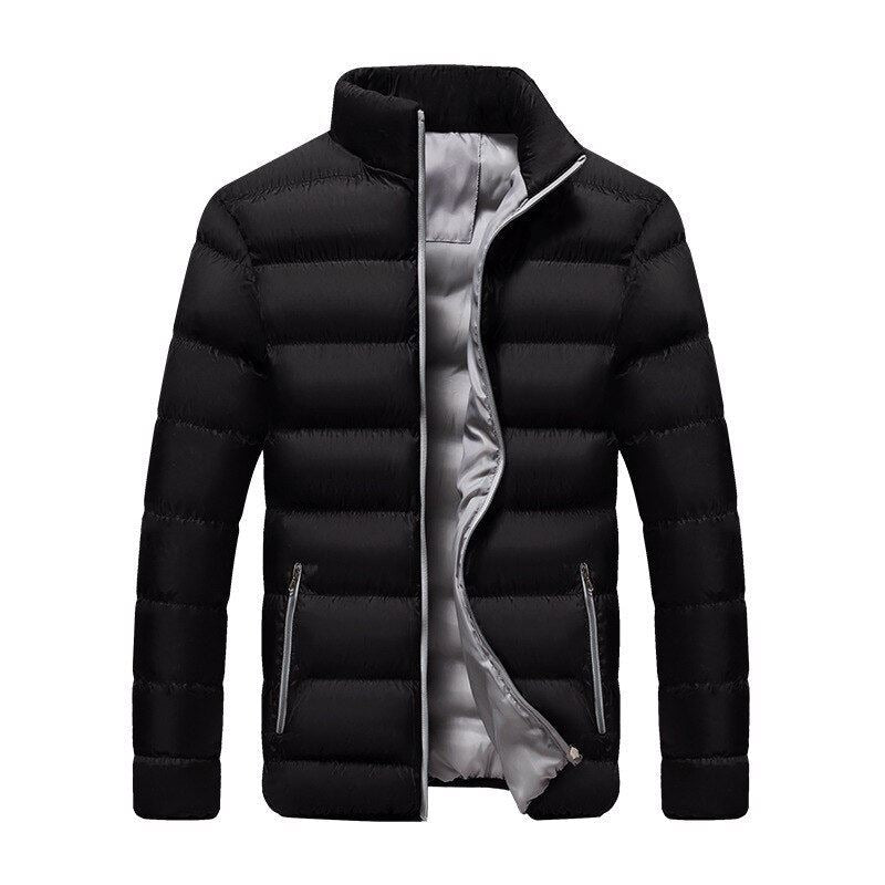 Men's thick warm bubble coat, fashionable winter clothes, slim fit,streetwear，wi