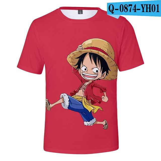 Anime One Piece Monkey D. Luffy Roronoa Zoro Nami Tony Chopper Cartoon 3D Print