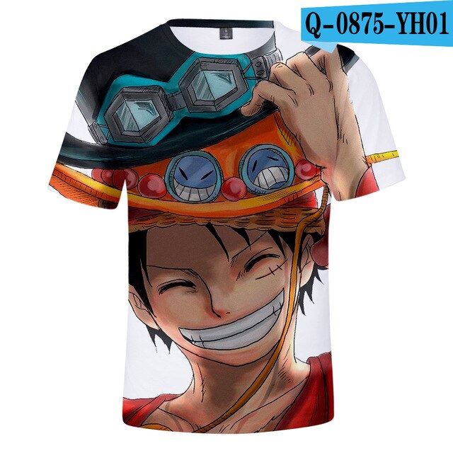 Anime One Piece Monkey D. Luffy Roronoa Zoro Nami Tony Chopper Cartoon 3D Print