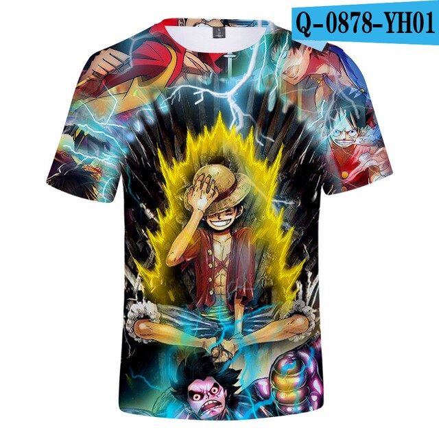 Anime One Piece Monkey D. Luffy Roronoa Zoro Nami Tony Chopper Cartoon 3D Print