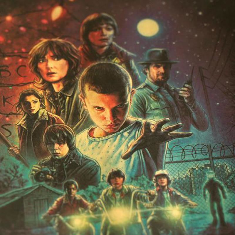 Movie Stranger Things Season 1 Kraft poster wall sticker home decor painting roo