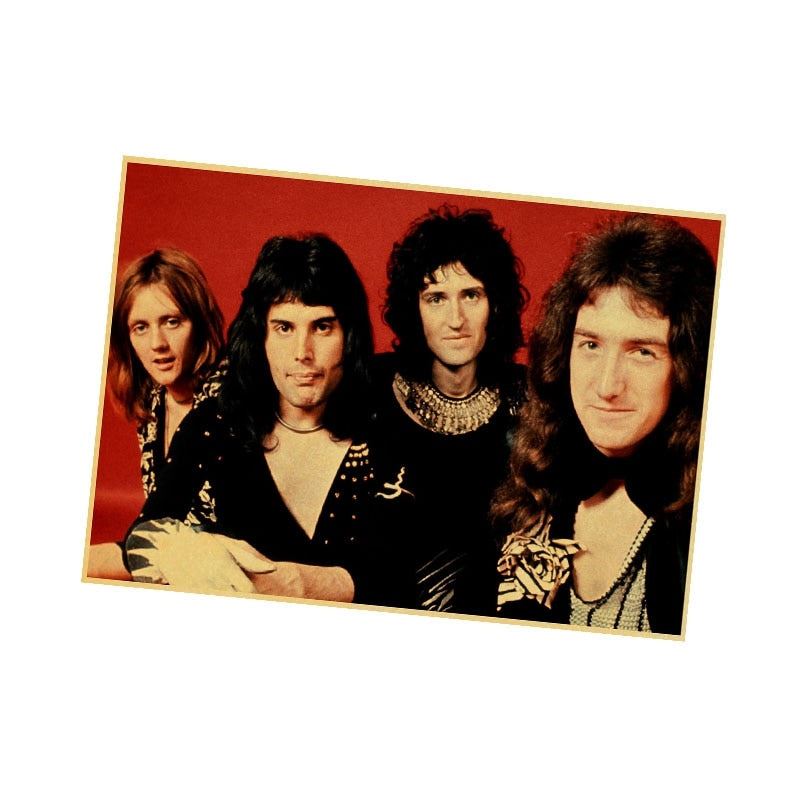 Queen Band Music Poster Vintage Retro Poster Art Printed Painting Home Room Decor 12x16