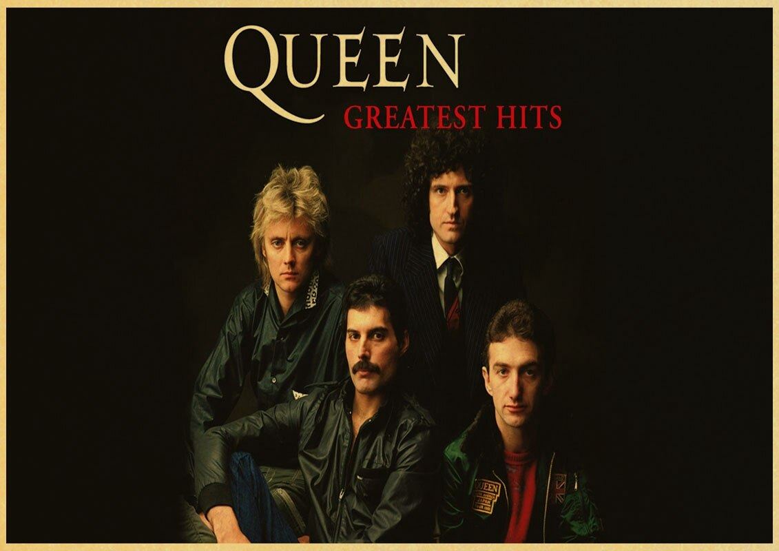 Queen Band Music Poster Vintage Retro Poster Art Printed Painting Home Room Decor 12x16