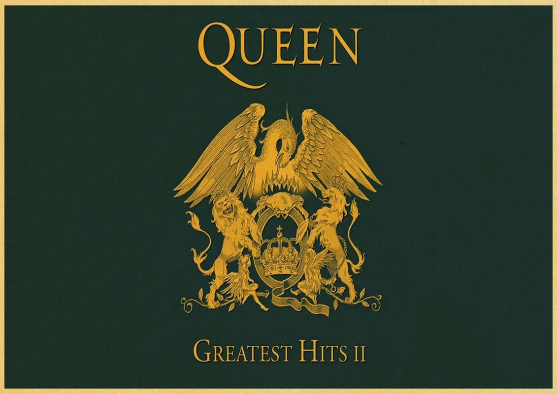 Queen Band Music Poster Vintage Retro Poster Art Printed Painting Home Room Decor 12x16