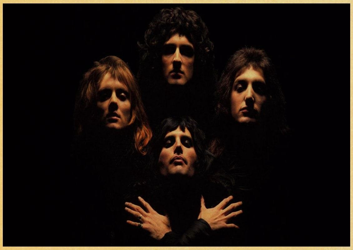 Queen Band Music Poster Vintage Retro Poster Art Printed Painting Home Room Decor 12x16