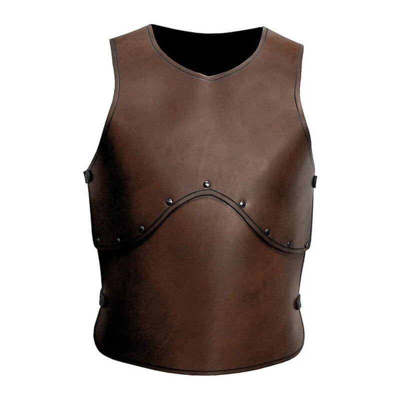 Armor Vest Medieval Steampunk Leather Breastplate Chest Guard Knight Samurai Bat