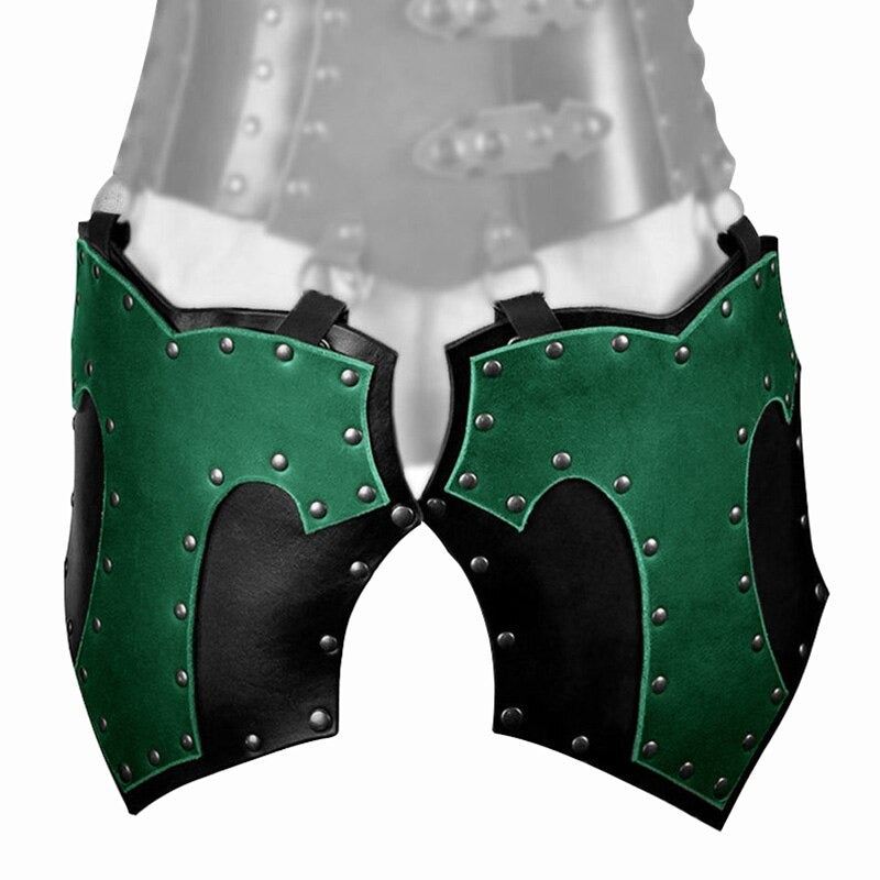 Steampunk Medieval Leather Tassets Leg Guard Armor Belt Renaissance Larp Outlaw