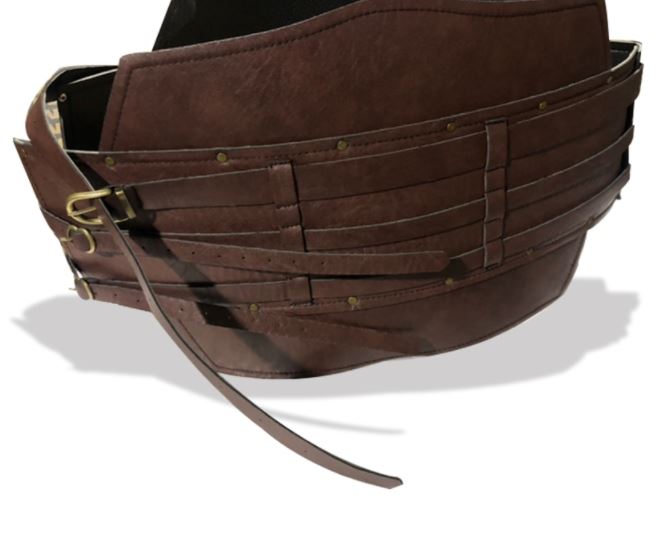 Steampunk Women Vintage Wide Belt Men Knight Armors Medieval Viking Pirate Costu