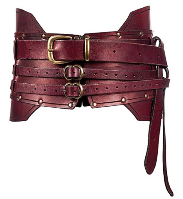 Steampunk Women Vintage Wide Belt Men Knight Armors Medieval Viking Pirate Costu