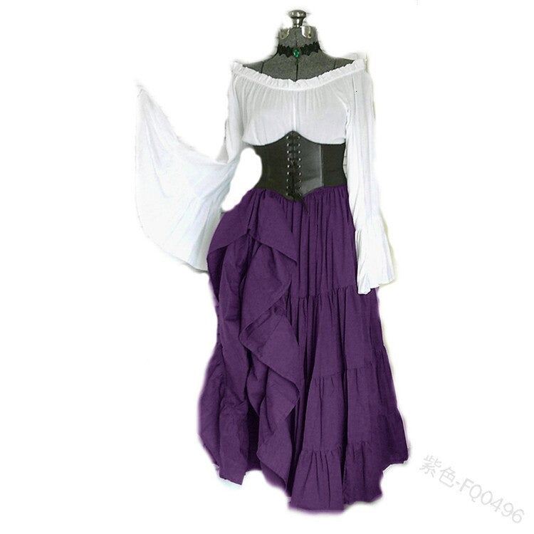 Palace Vampire Women Medival Vintage Long Dress Gothic Renaissance Princess Lace