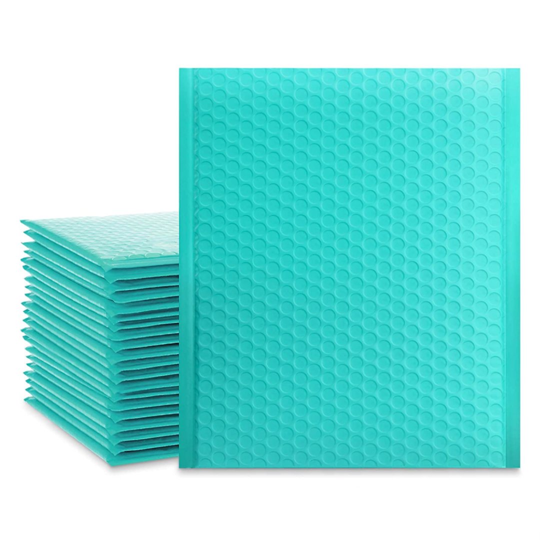 Teal 8.5 x 12 Bubble Mailers 25pc