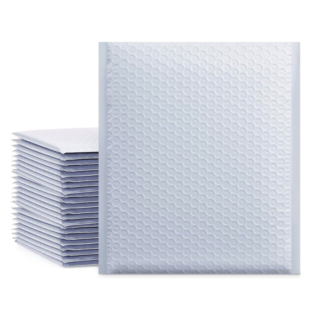 White 8.5 x 12 Bubble Mailers 25pc