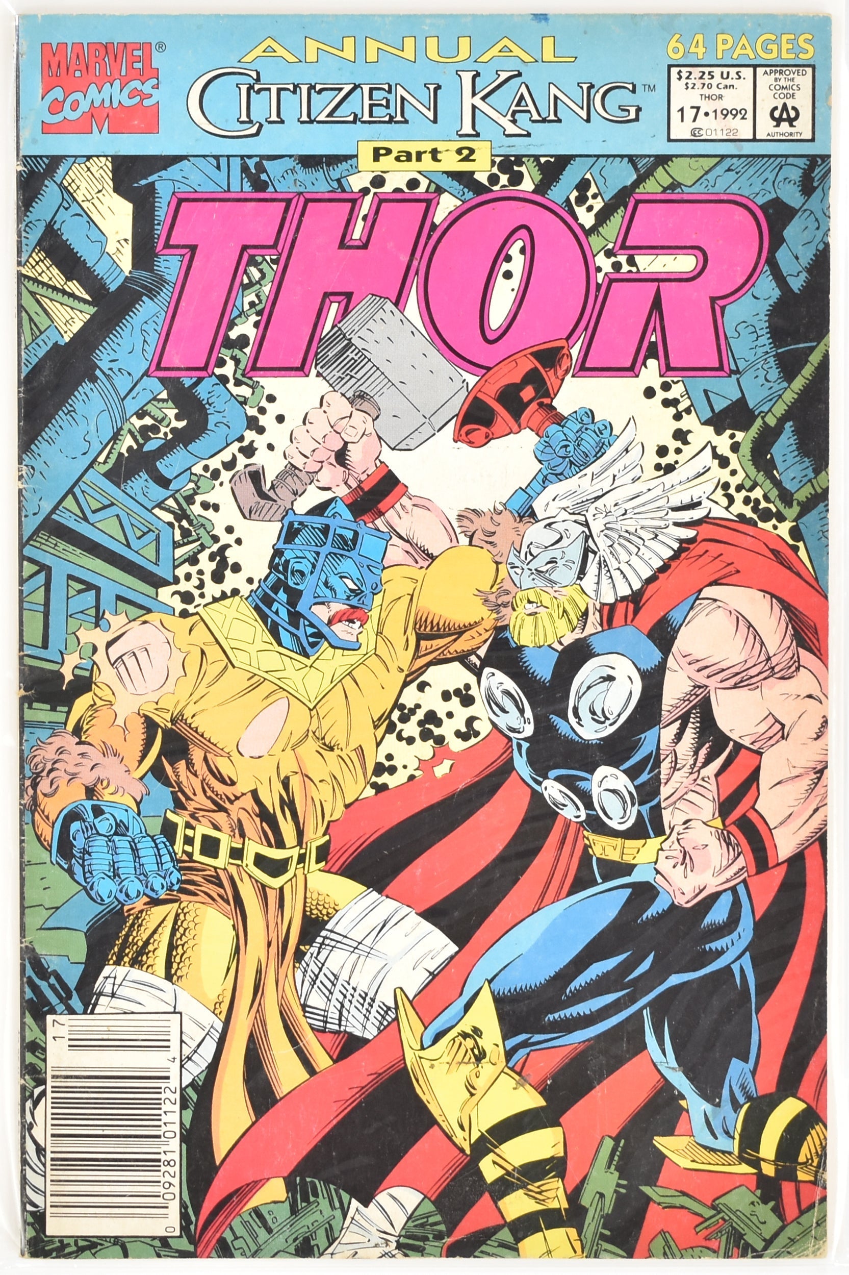 Thor Part 2 1992 17 Citizen Kang Annual Marvel Comic Book