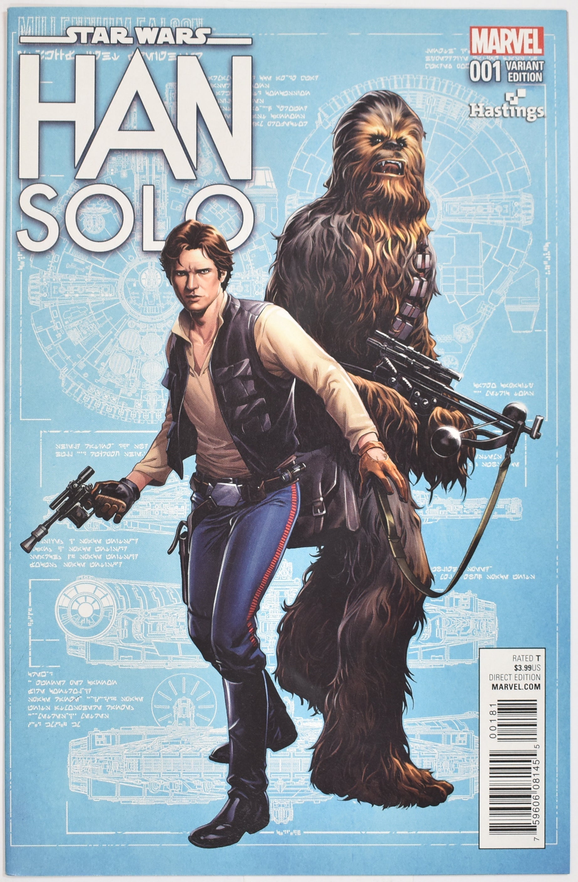 Star Wars Comic Book Han Solo 01 Rare Hastings Exclusive Edition Marvel Comics