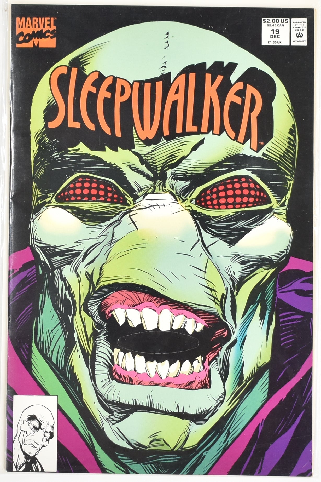 Sleep Walker 19 Comic Book Marvel Comics December