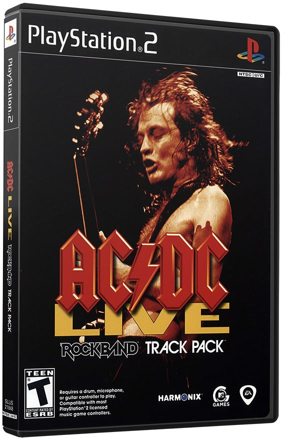 AC-DC Live - Rock Band Track Pack PS2 Sony Playstation 2 Used Video Game PS2