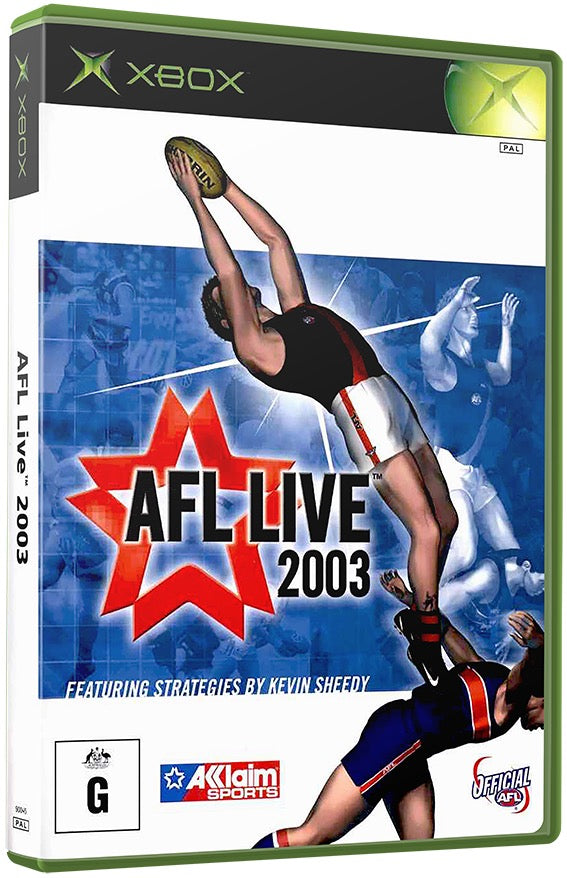 AFL Live 2003 Used Microsoft XBOX Original Video Game