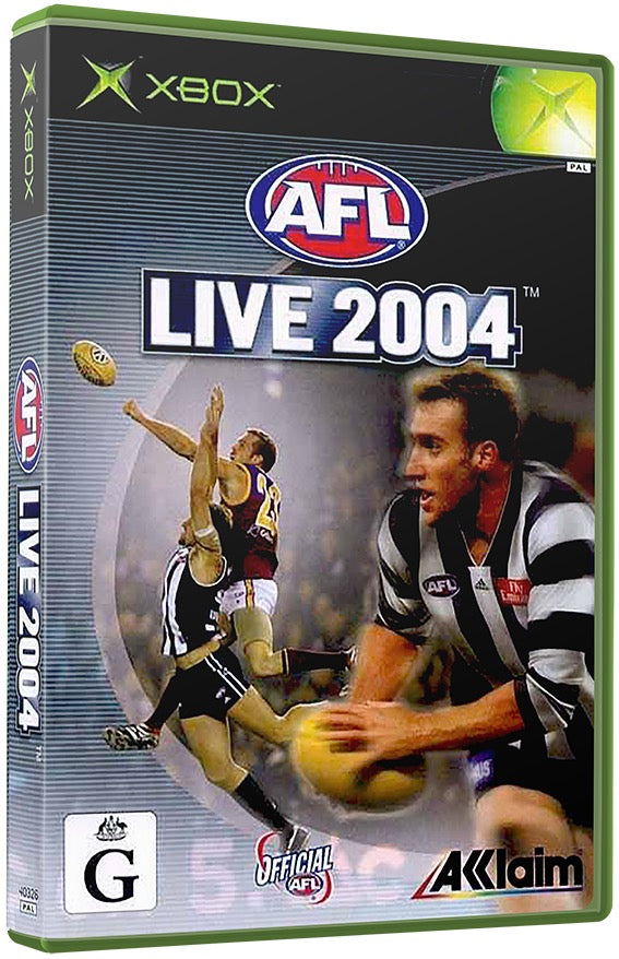 AFL Live 2004 Used Microsoft XBOX Original Video Game