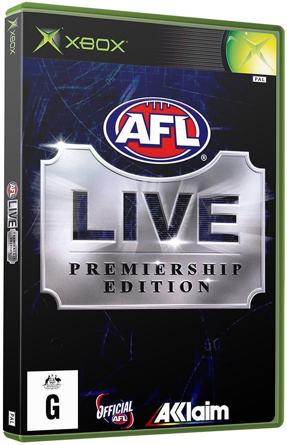 AFL Live Premiership Edition  Used Microsoft XBOX Original Video Game