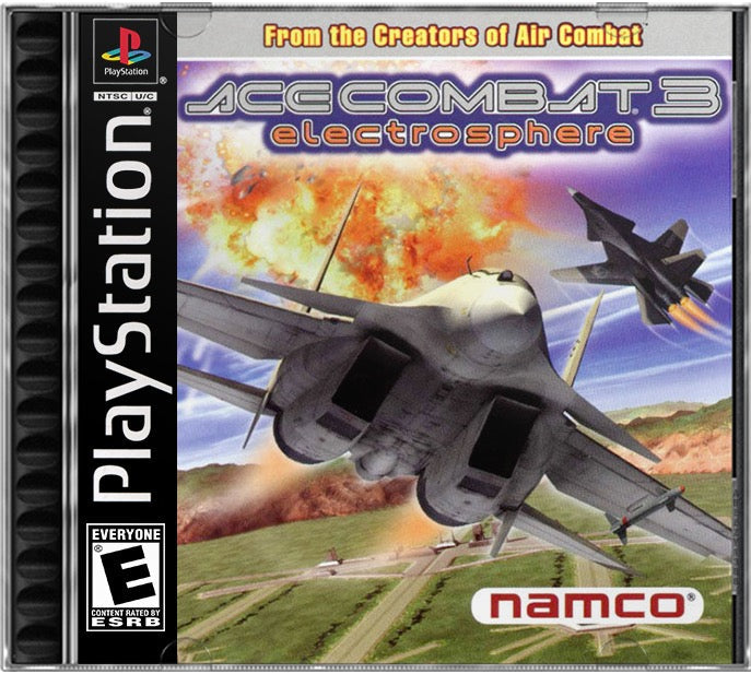 Ace Combat 3 - Electrosphere PS1 Sony Playstation 1 Used Video Game