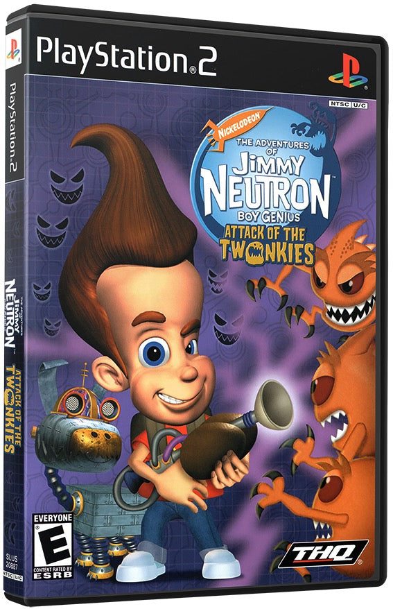 Adventures of Jimmy Neutron Boy Genius - Attack of the Twonkies, The PS2 Sony Playstation 2 Used Video Game PS2