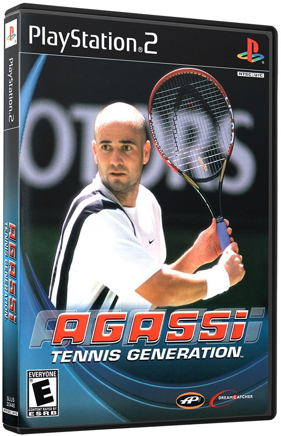 Agassi Tennis Generation PS2 Sony Playstation 2 Used Video Game PS2