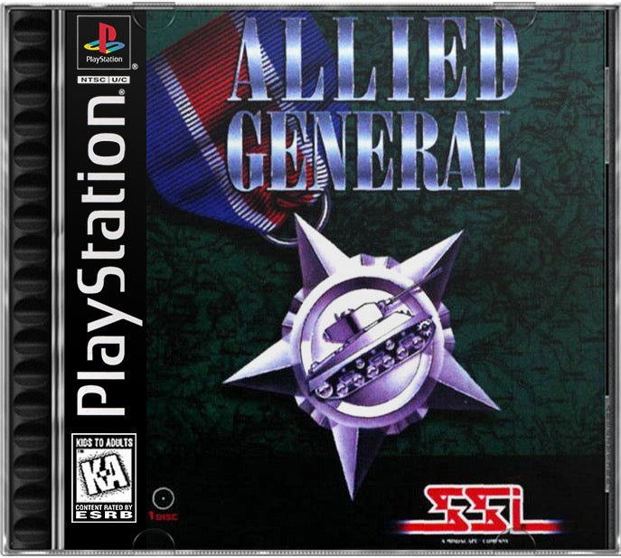 Allied General PS1 Sony Playstation 1 Used Video Game