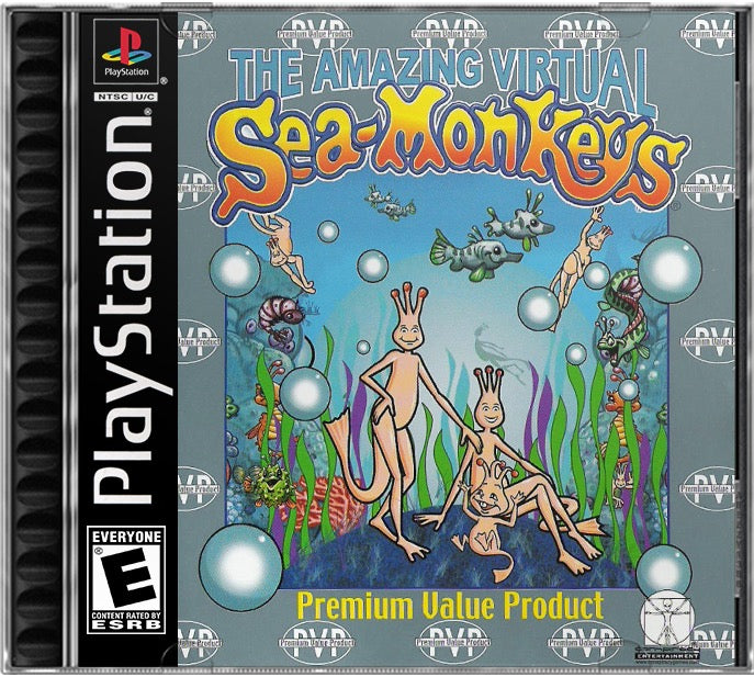Amazing Virtual Sea-Monkeys, The PS1 Sony Playstation 1 Used Video Game