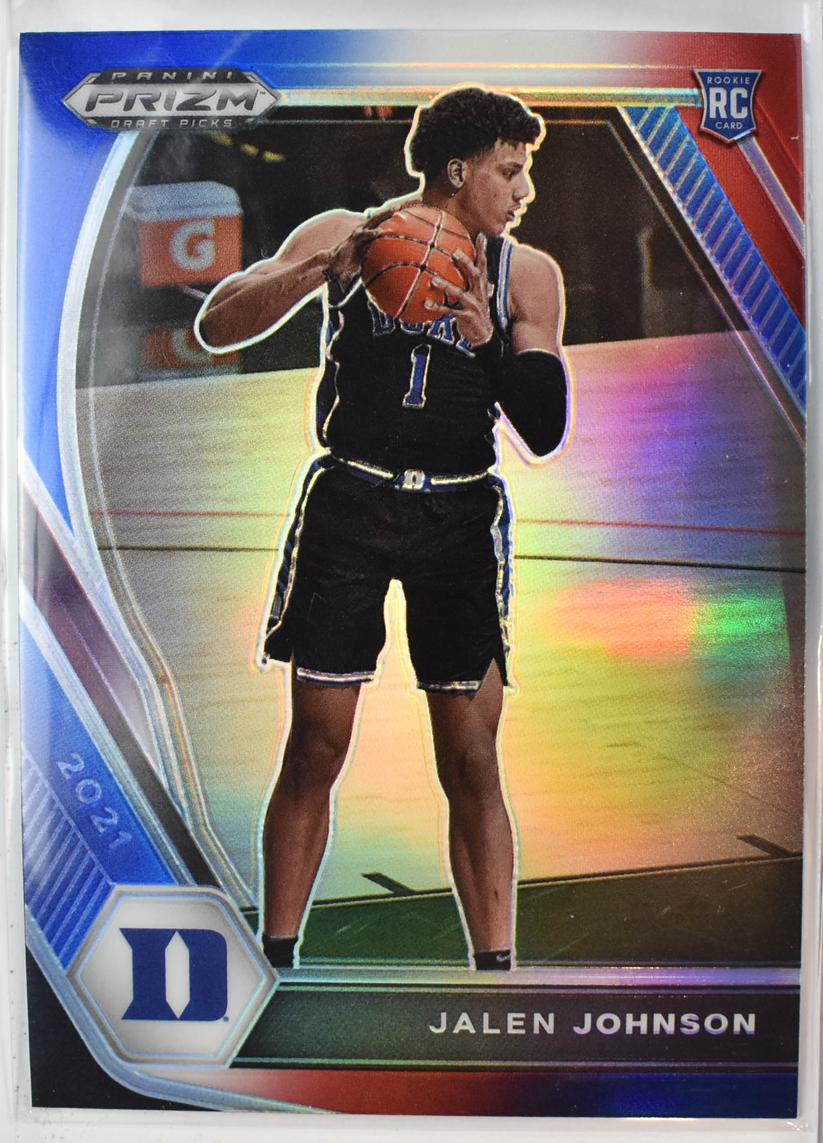 Panini Prizm Draft Picks 2021 Draft Picks Jalen Johnson 10 Red White Blue