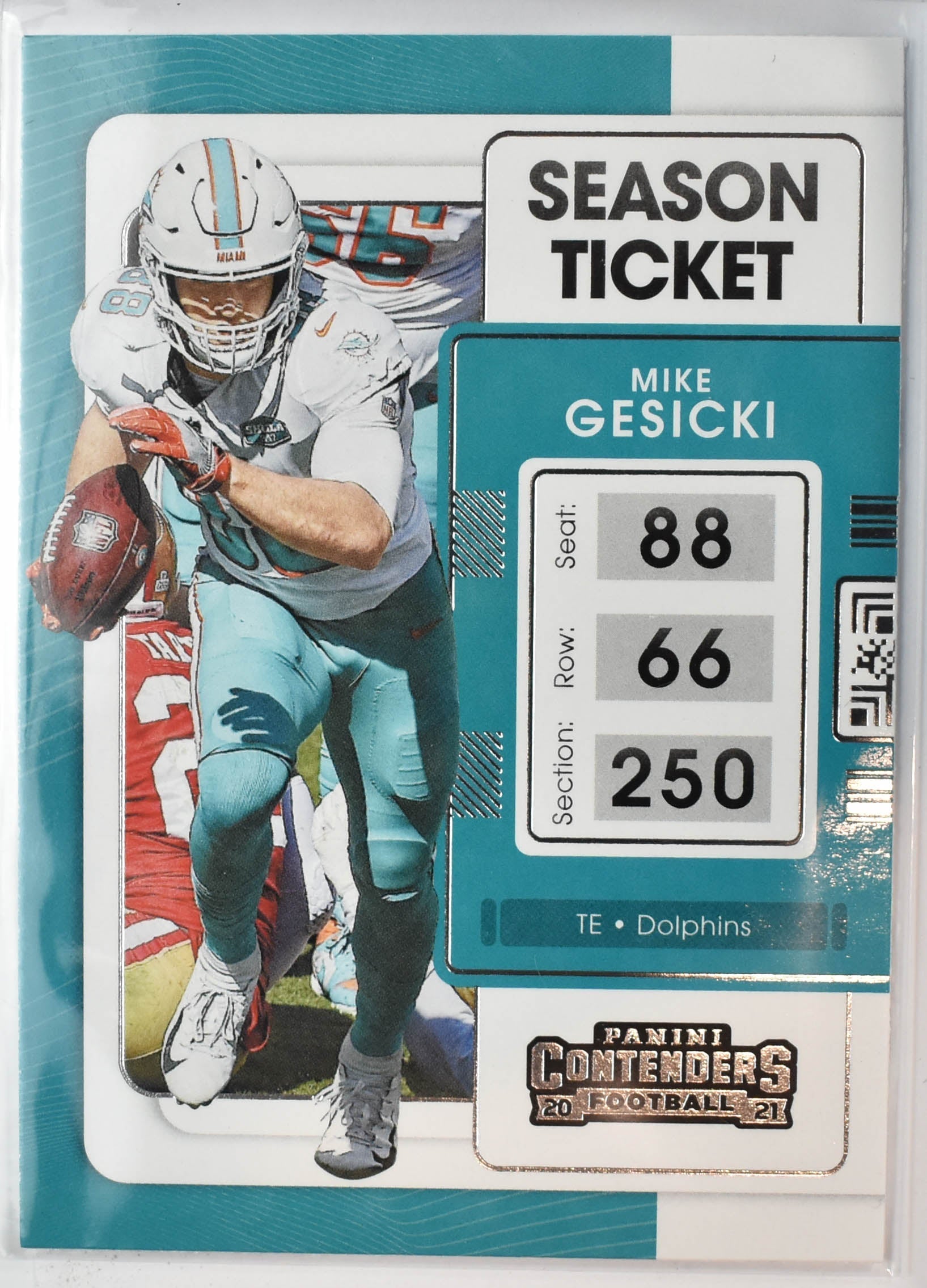 Mike Gesicki 62 Panini Contenders 2021