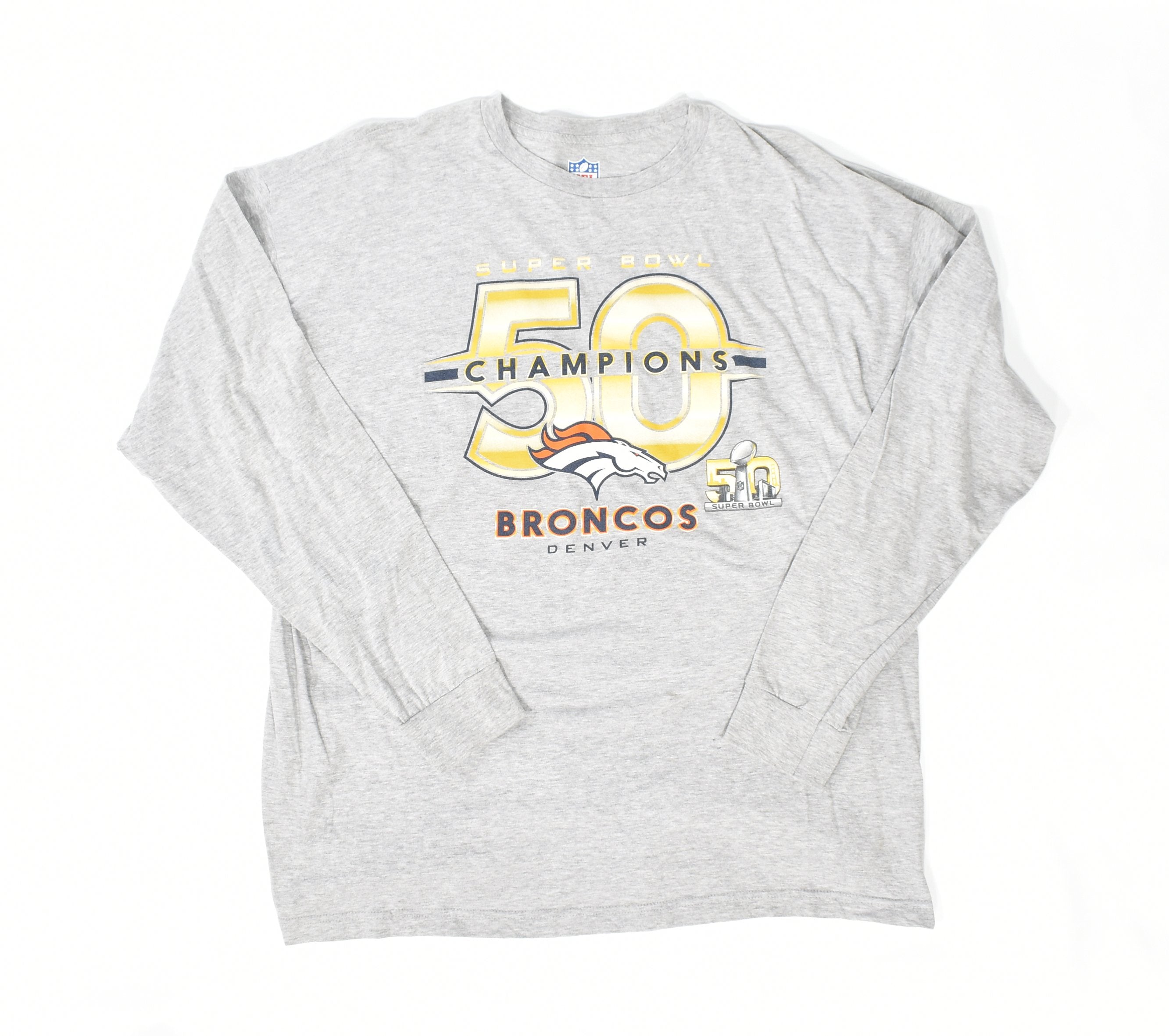 Denver Broncos Long Sleeve shirt XL used NFL Football Super Bowl Champions