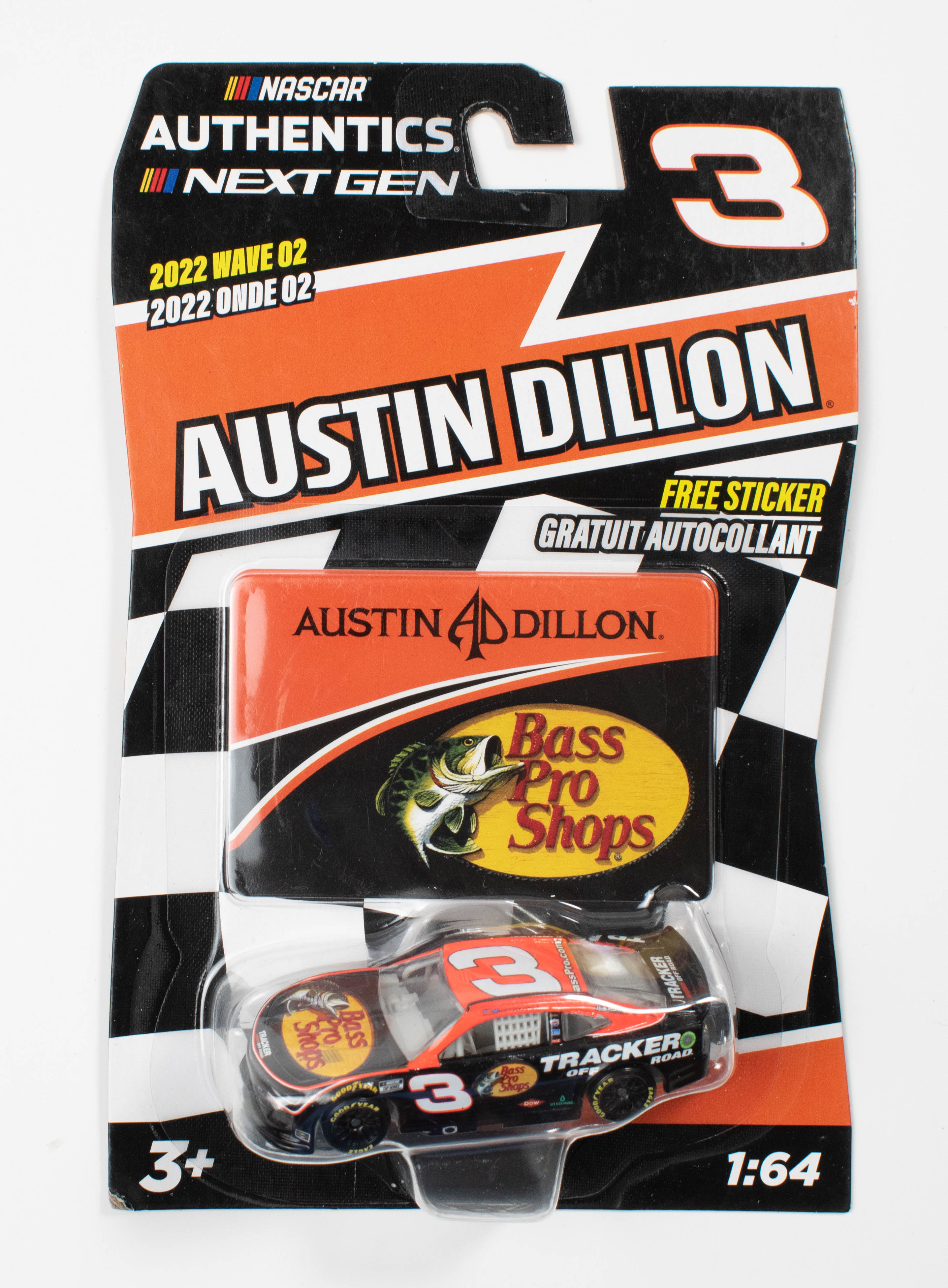 Nascar Authentics Next GEN 2022 Wave 02 1:64 Scale Austin Dillon NEW